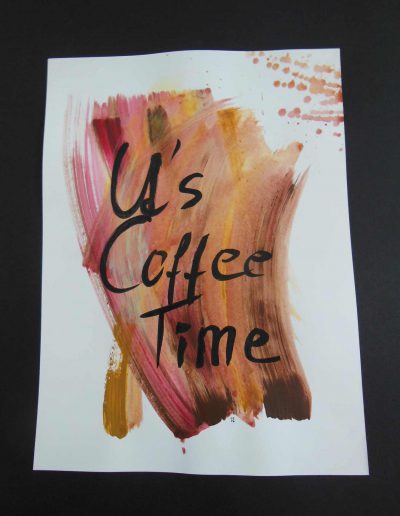 It's Coffee Time Aquarell, Tusche auf Papier, 30x40